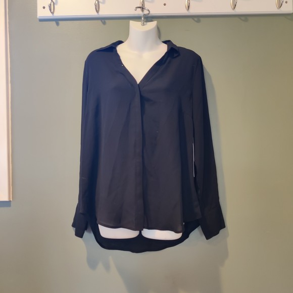 Liz Claiborne Womens Long Sleeve Blouse Large - Picture 4 of 4